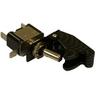 View Item 12V Carbon On/Off Toggle Switch With Aircraft Cover & Built In Red Led
